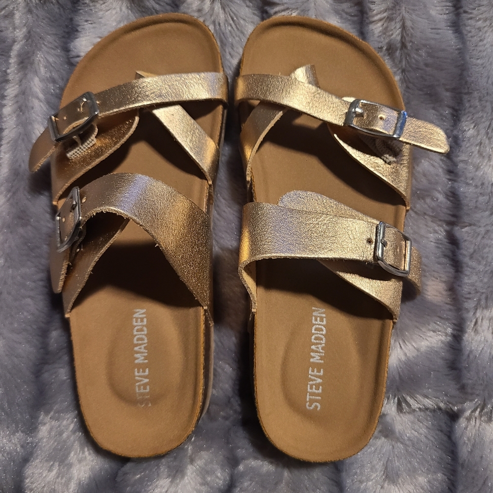 Steve Madden Rose gold sandals size 13